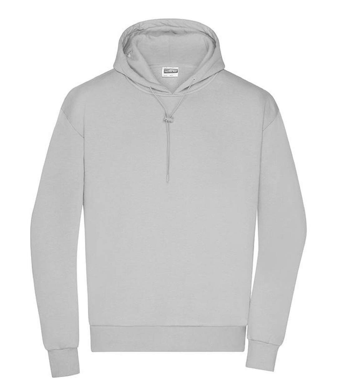 Sweat-shirt à capuche Bio - Homme - 8034 - gris pastel-1