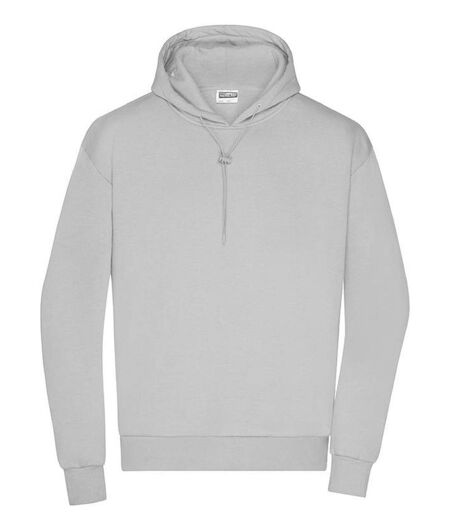 Sweat-shirt à capuche Bio - Homme - 8034 - gris pastel