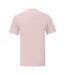 T-shirt manches courtes iconic homme rose pâle Fruit of the Loom Fruit of the Loom