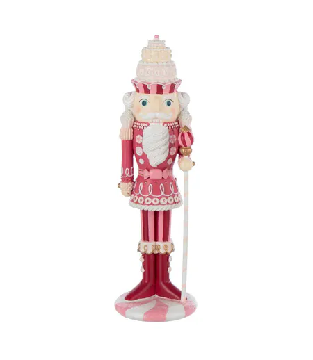 Casse-Noisette Déco Bonbon 28cm Rose