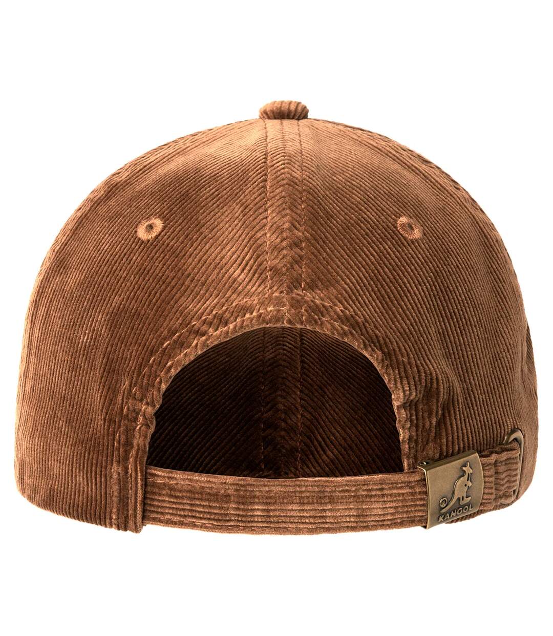 Embroidered Logo Corduroy Baseball Cap Wood Kangol-2