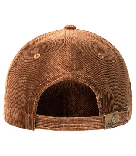 Embroidered Logo Corduroy Baseball Cap Wood Kangol