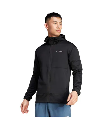 Mens Terrex Xperior Lightweight Fleece Jacket Black Adidas