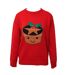 Brave Soul Womens/Ladies Mince Pie Christmas Sweater (Red) - UTUT398