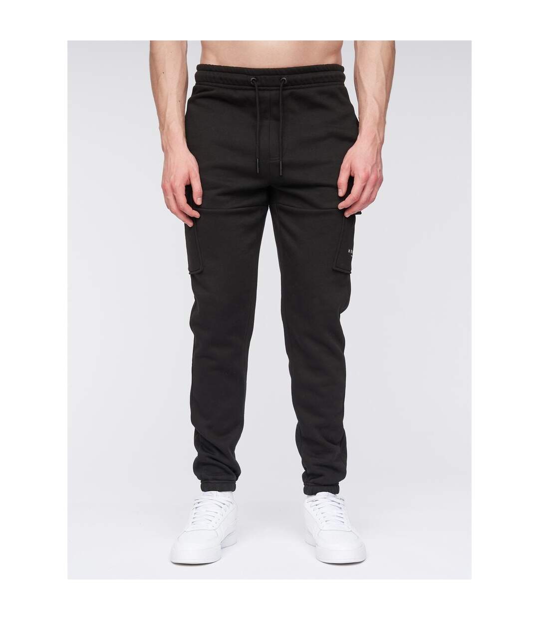 Mens moorehen jogging bottoms dark wash Henleys-1