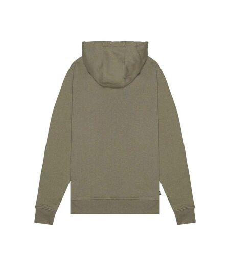 Mens Active Big Logo Hoodie Army Green Aquascutum