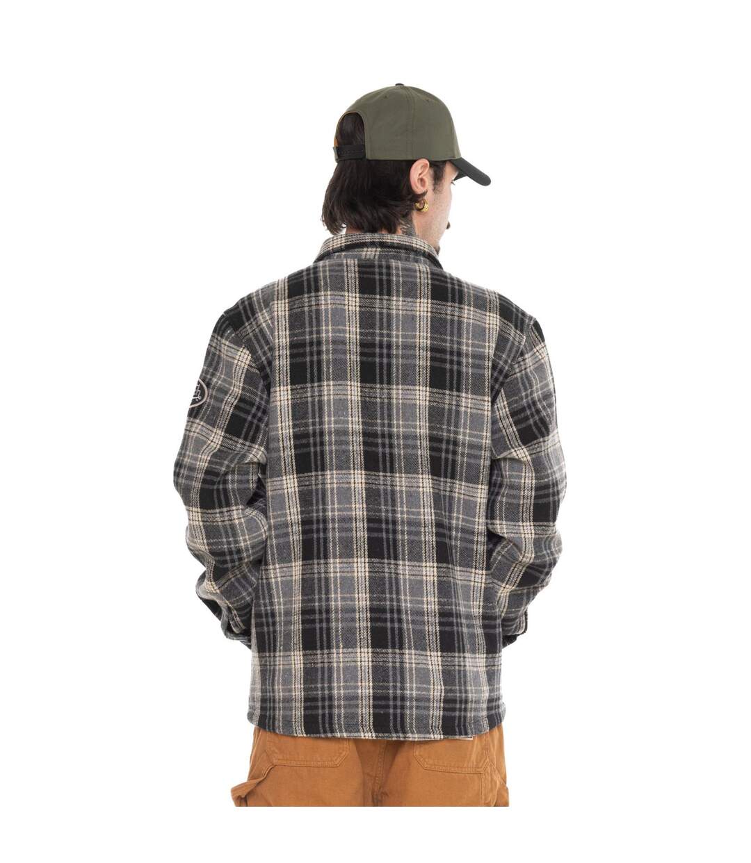 Surchemise homme en flanelle à carreaux avec poches Pepper Vondutch-2