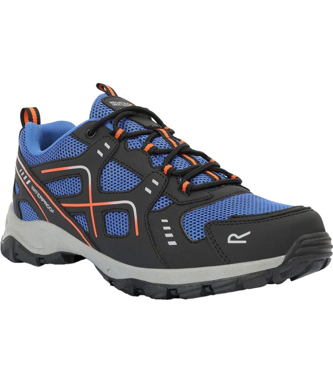 Chaussures De Marche Vendeavour Homme Bleu Olympien Noir Orange Foncé Regatta-1