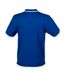 Mens coolplus tipped polo shirt royal blue/white Henbury