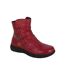 Bottines femme rouge Mod Comfys