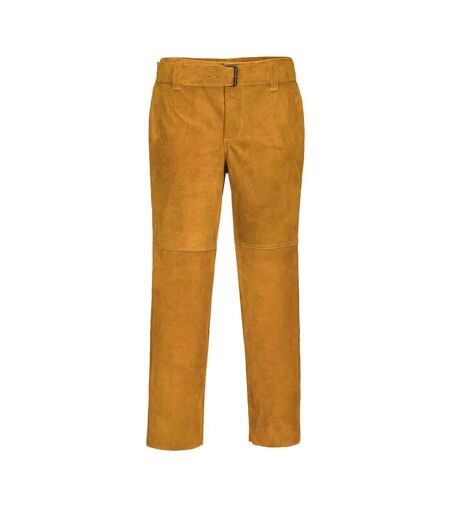Portwest Mens Welding Leather Pants (Tan) - UTPW1099