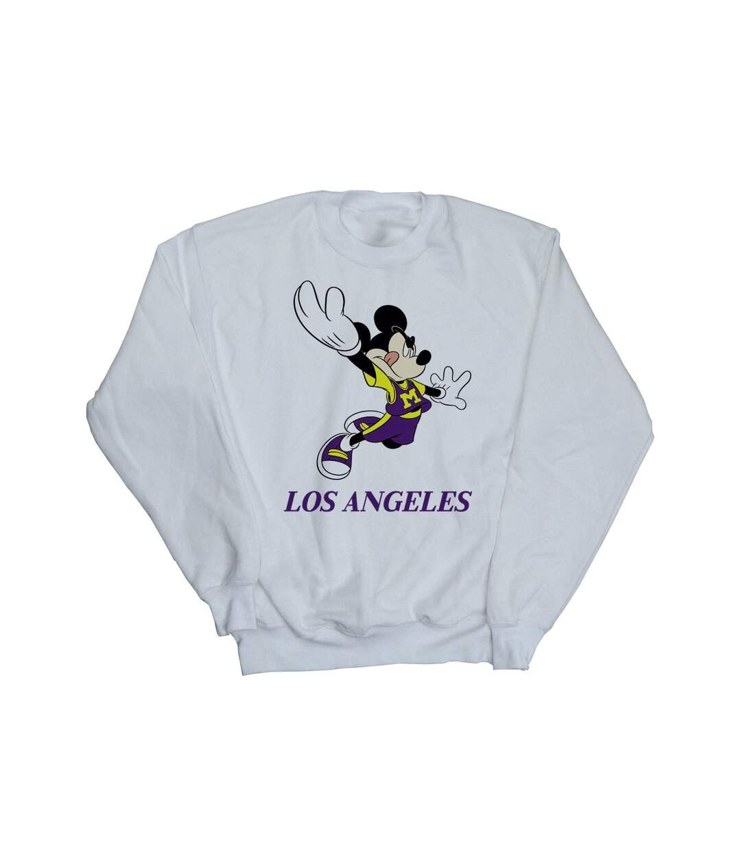 Disney Sweat-shirt Mickey Mouse Los Angeles Femme/Ladies (Blanc) - UTBI28494-1