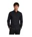 Mens Point Collar Regular Long-sleeved Shirt Black Boss-4