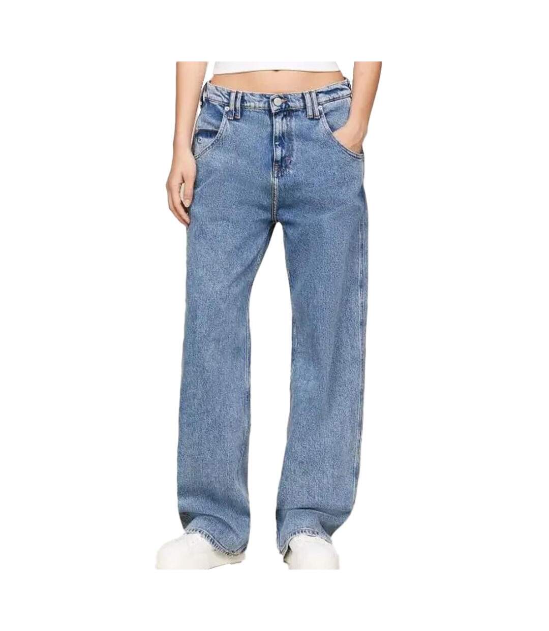 Jean baggy bleu femme tommy hilfiger daisy-1