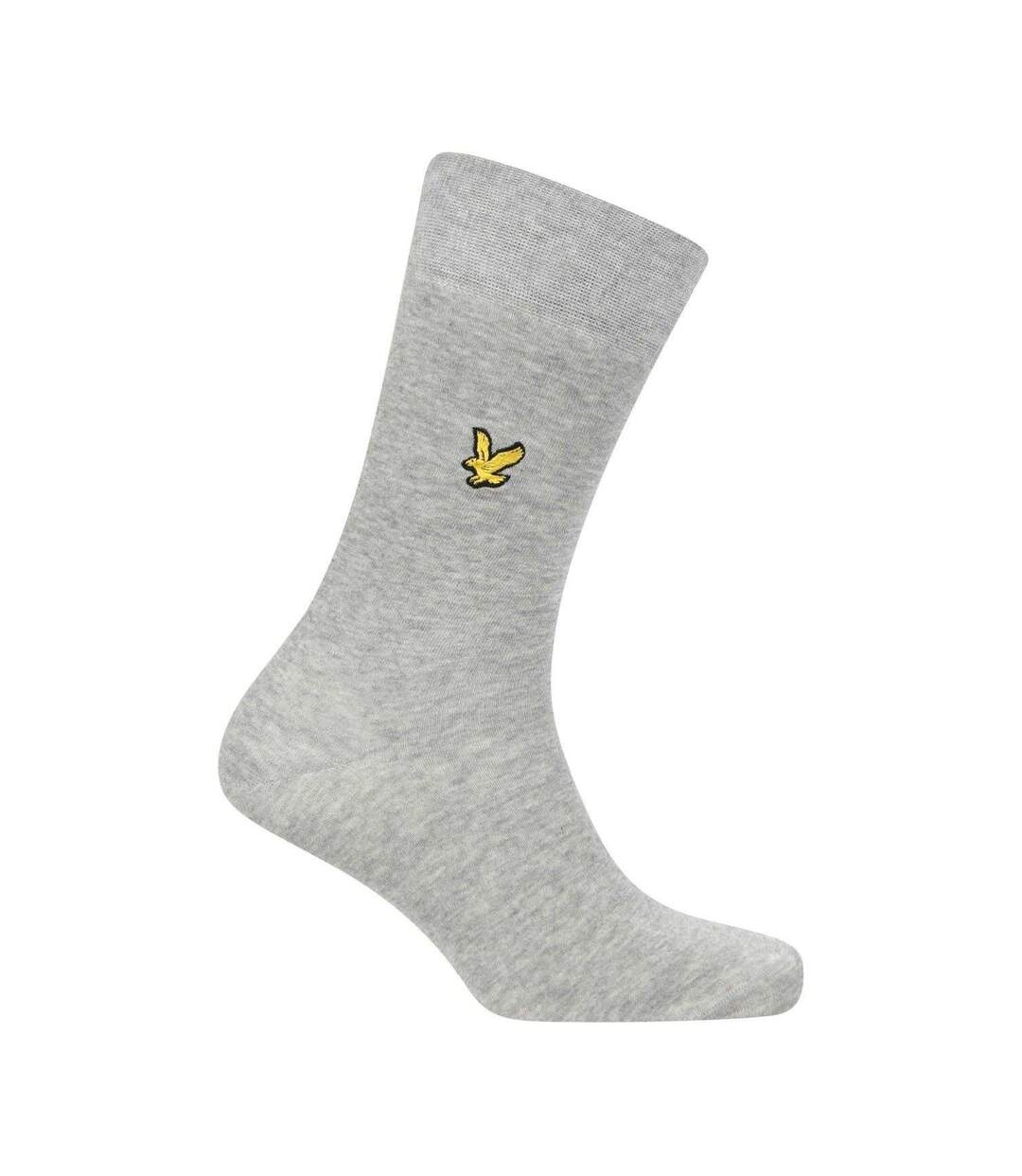 Lot De 3  Paires De Chaussettes Unies Homme Gris Noir Lyle & Scott-2