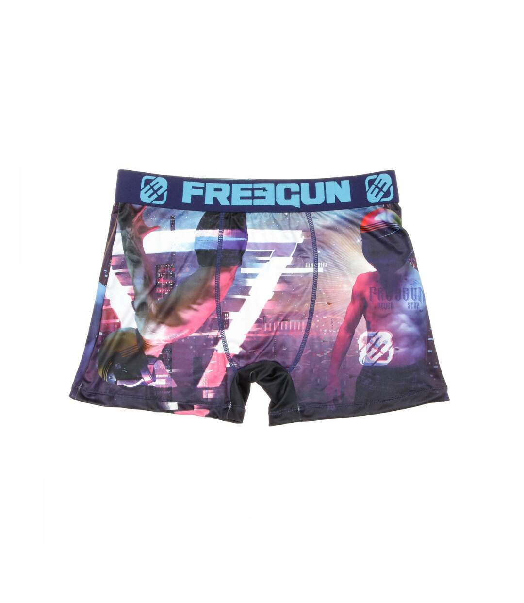 Boxer Violet Homme Freegun Cyborg-1