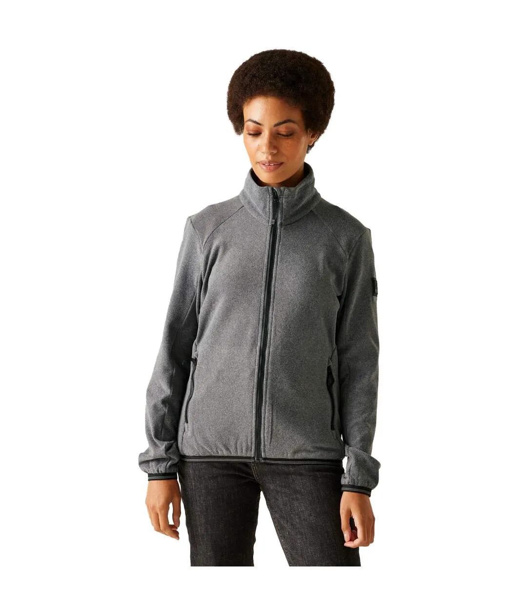 Womens/ladies Bayhill Zipped Fleece Jacket Seal Grey Regatta-1