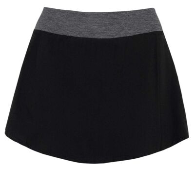 Jupe de padel avec short intégré - Femme - PA1031 - noir et gris