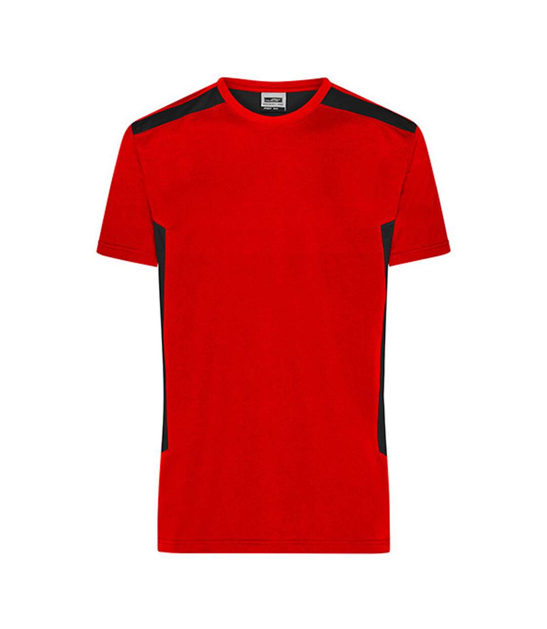 T-shirt Workwear Strong Homme Rouge Noir James And Nicholson-1