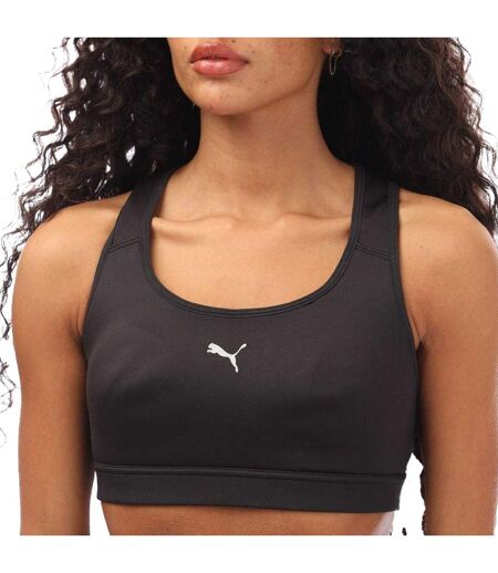 Womens/ladies Running Sports Bra Black Puma