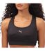 Womens/ladies Running Sports Bra Black Puma-3