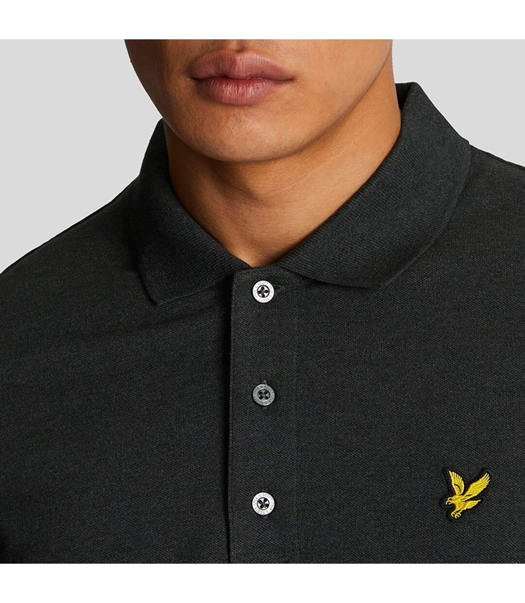 Polo Uni Homme Charbon Lyle & Scott-4