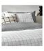 Yard Howarth Reversible Checked Duvet Set (White/Black)