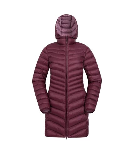 Mountain Warehouse Womens/Ladies Florence Long Padded Jacket (Burgundy) - UTMW1641