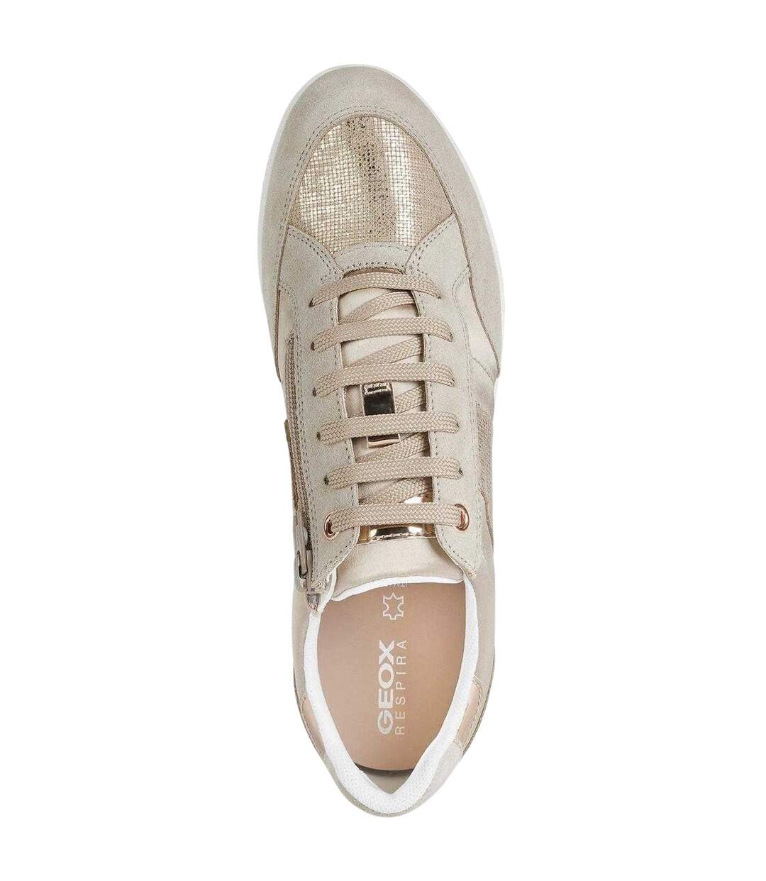 Baskets Avery Femme Beige Taupe Geox-3
