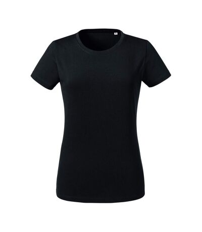 Russell Womens/Ladies Heavyweight Short-Sleeved T-Shirt (Black)