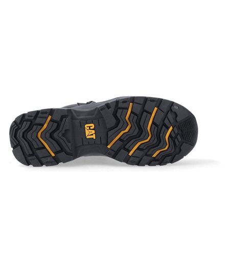 Caterpillar Mens Typhoon SBH Leather Safety Boots (Black/Yellow) - UTFS8987