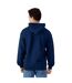 Mens softstyle fleece midweight full zip hoodie navy Gildan