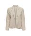 Blazer Beige Femme LinJDY Linen - L