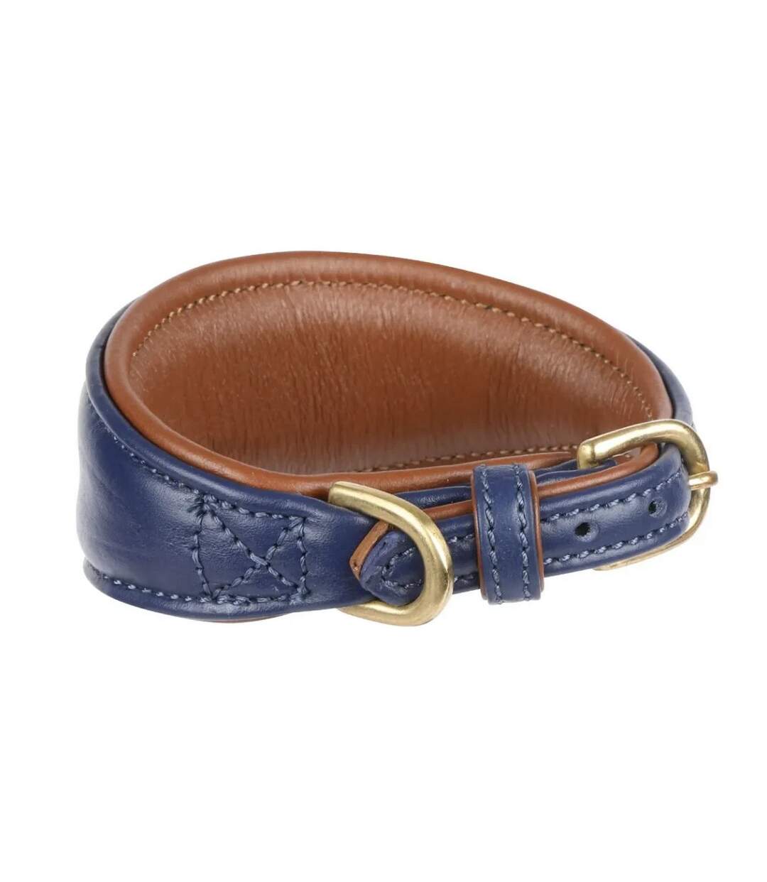 Collier pour chien lévrier m neckline: 29 cm-34 cm bleu marine Digby & Fox