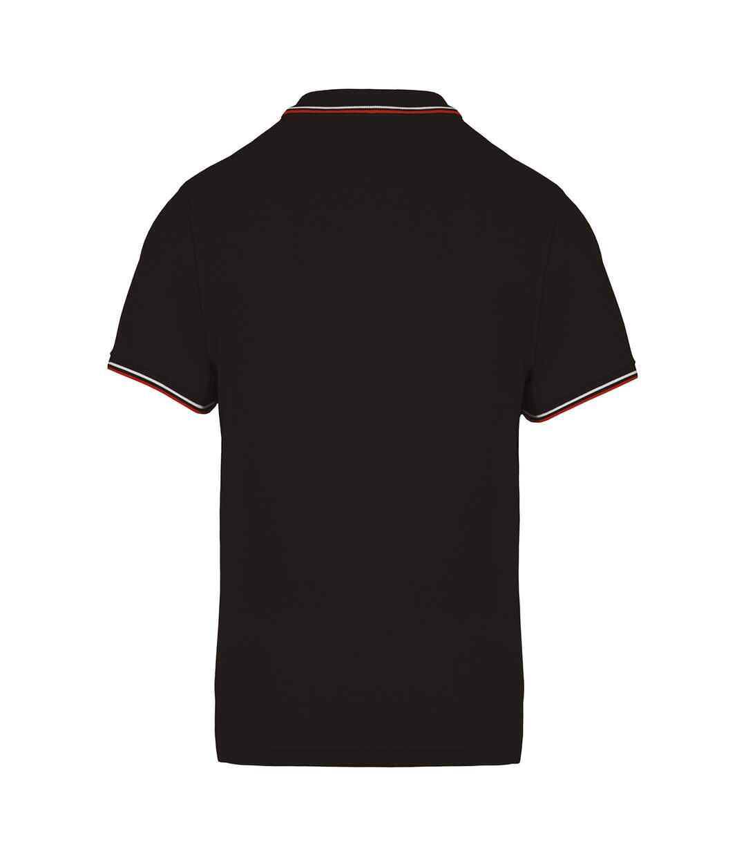 Kariban Mens Contrast Short Sleeve Polo Shirt (Black) - UTRW4217-2