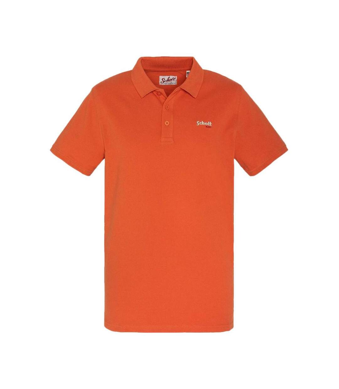 Polo Orange Homme Schott S0022 - M-1