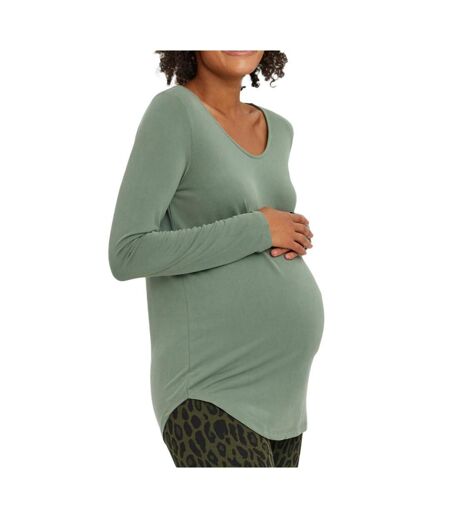 T-Shirt de grossesse vert femme vero moda marternity filli