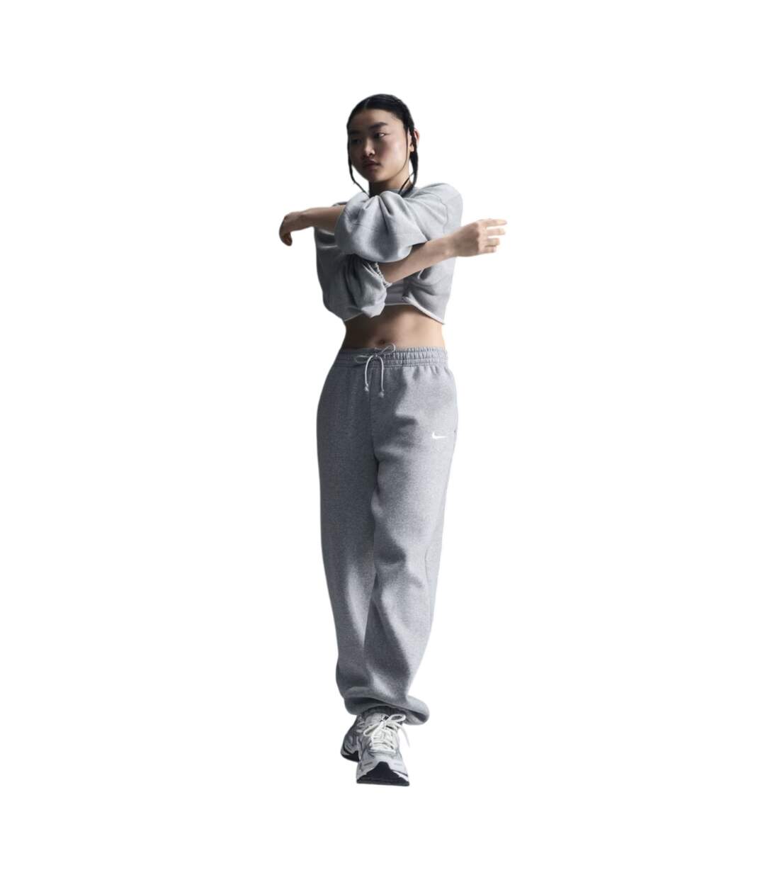 Pantalon De Jogging Femme Gris Foncé Chiné Nike-2