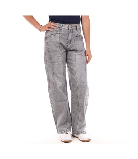 Jean loose gris clair femme monday premium 109