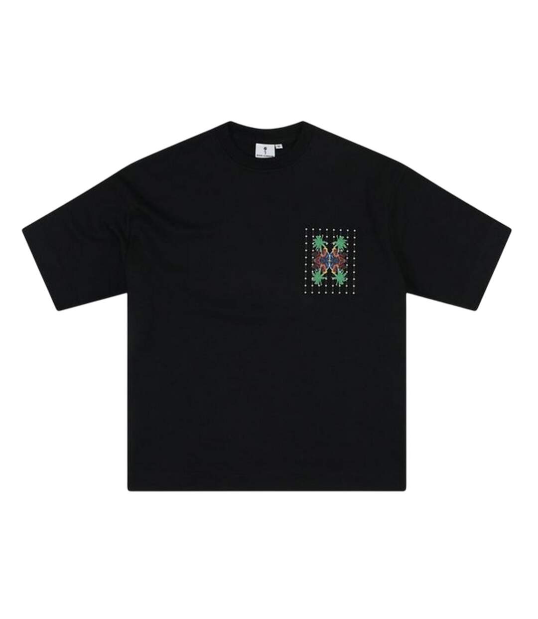 T-shirt Motif/style Imprimé Palmier Adulte Noir London-1