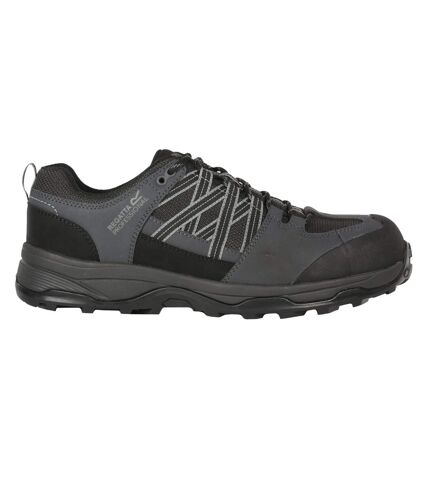 Mens clayton safety trainers black/briar Regatta