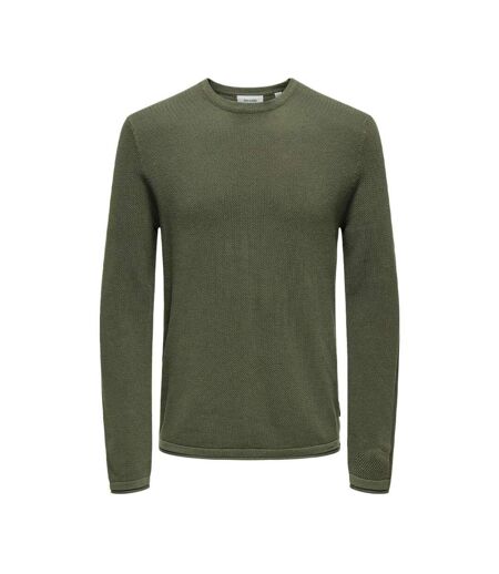 Pull kaki homme only & sons felix