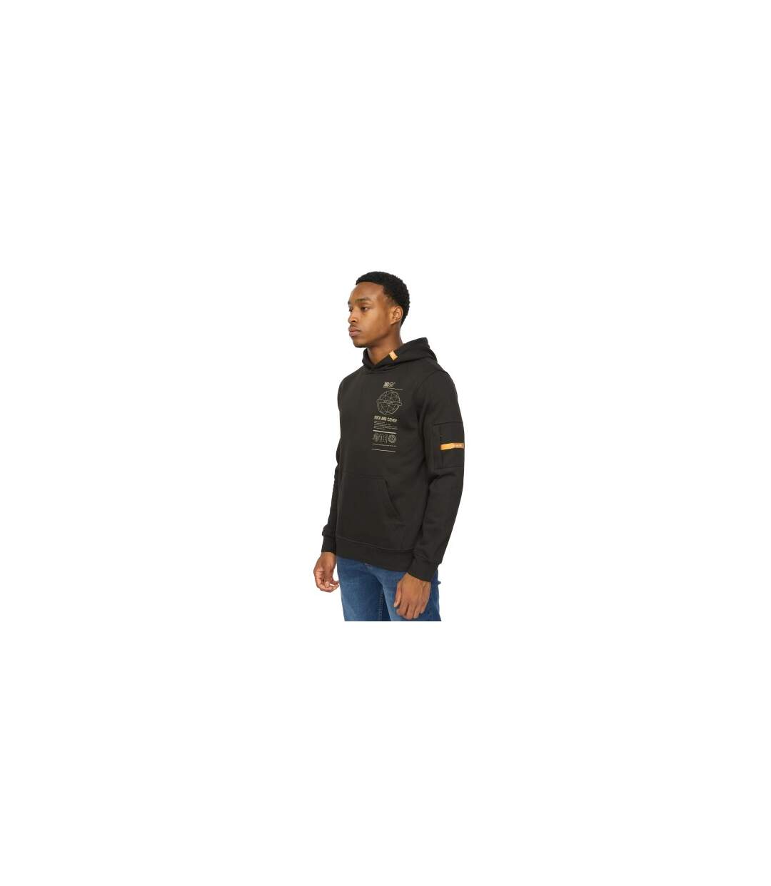 Sweat À Capuche Ashland Homme Noir Duck And Cover-1