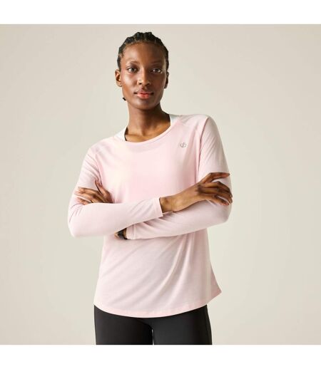 T-shirt Uni Manches Longues Serenity Femme Rose Pâle Dare 2B