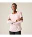 T-shirt Uni Manches Longues Serenity Femme Rose Pâle Dare 2B-1