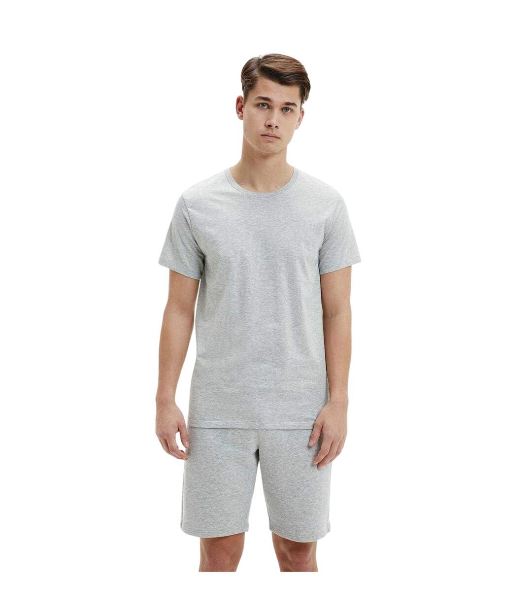Pack Of 3  Mens Plain T-shirt  Black White Grey Calvin Klein-4