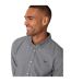 Mens Checked Oxford Regular Shirt Black Threadbare-4