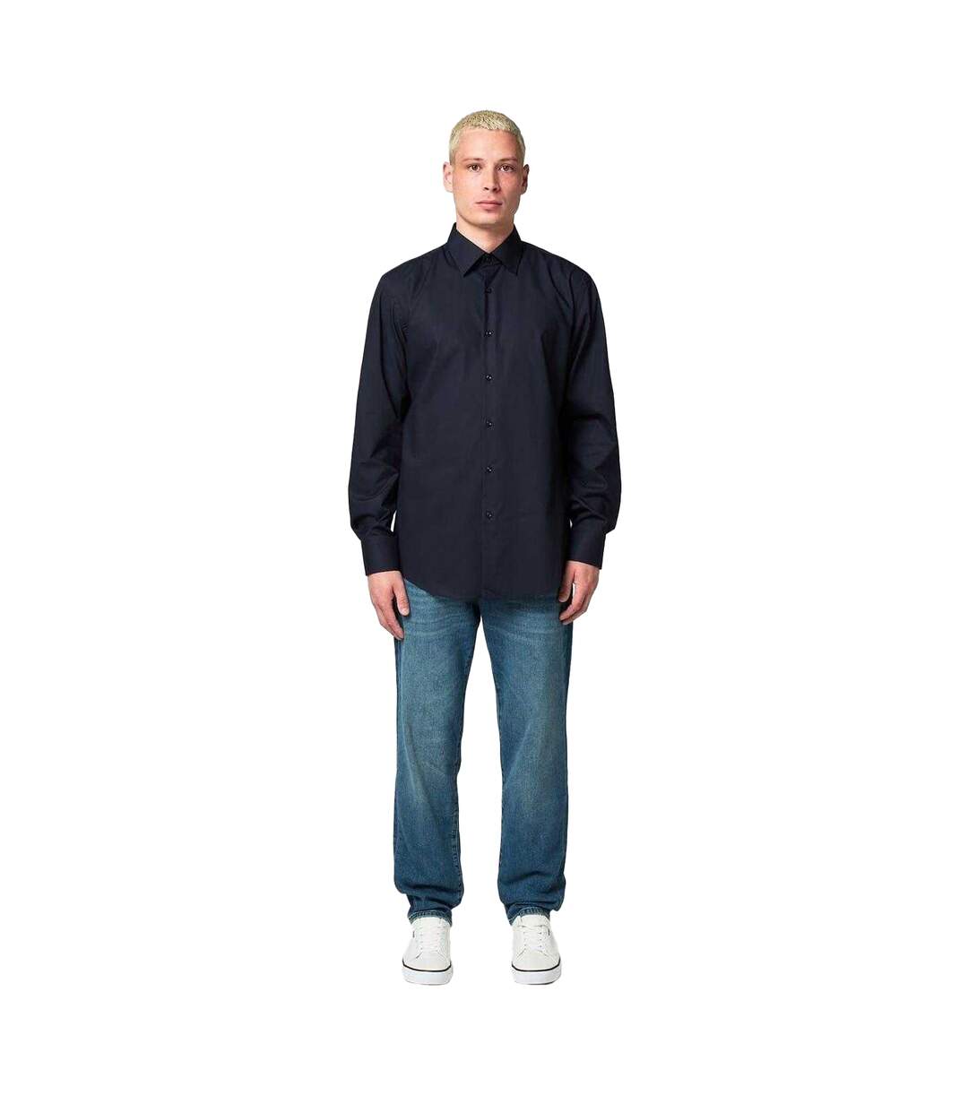 Chemise Habillée Kent Homme Bleu Foncé Hugo Boss-4