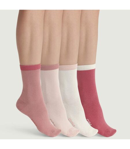 Lot de 4 paires de mi-chaussettes coton peigné EcoDim