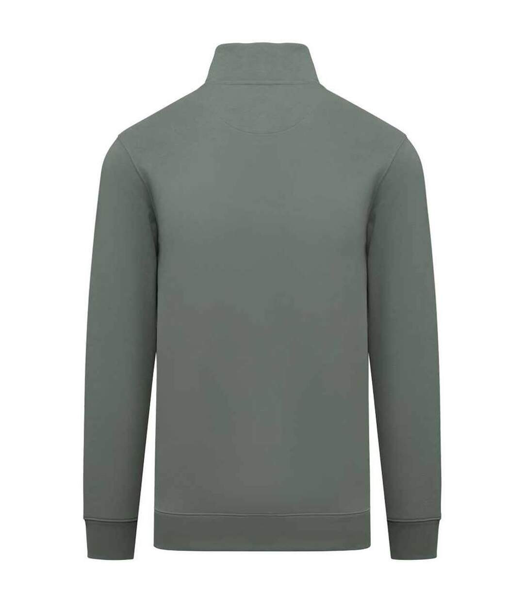 Sweat-shirt à quart de fermeture éclair pour hommes vert mousse Native Spirit-2